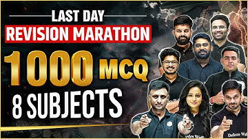 Last Revision Marathon For NDA-2,2023 | 8 Subjects & 1000 MCQs | Defence Wallah