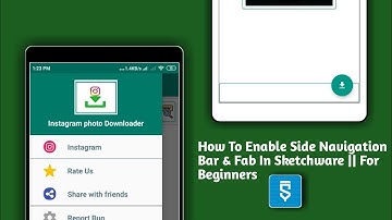 How To Enable Side Navigation Bar & Fab in Sketchware || For Beginners