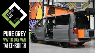 'INSIDE' LEIGHTON VANS PURE GREY 4 BERTH VW T6 DAY VAN!