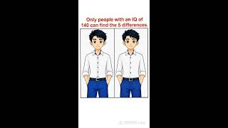 IQ 140 Test  Spot 5 Differences | Brain Test Live  welcome #live #puzzle #viral