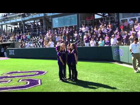 The Liberty Belles sing the National Anthem - TCU Baseball 2/14/15