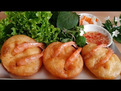 cách làm bánh tôm hồ tây ngon Update New BÁNH TÔM HỒ TÂY - Công Thức Pha Bột BÁNH TÔM Giòn Xốp