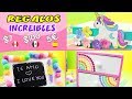 🎁 DIY Ideas para REGALAR $7 - $100 MEX. - 5€ - Regalos UNICORNIO 🦄| Manualidades aPasos