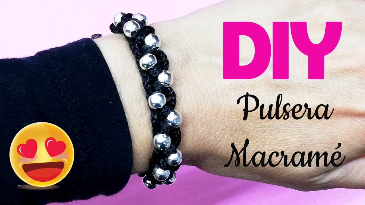 Pulsera Macramé fácil y rápida | Manualidades para vender | hacer pulseras - YouTube