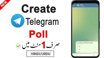 How to Create Poll in Telegram App | How to Make a Poll in Telegram