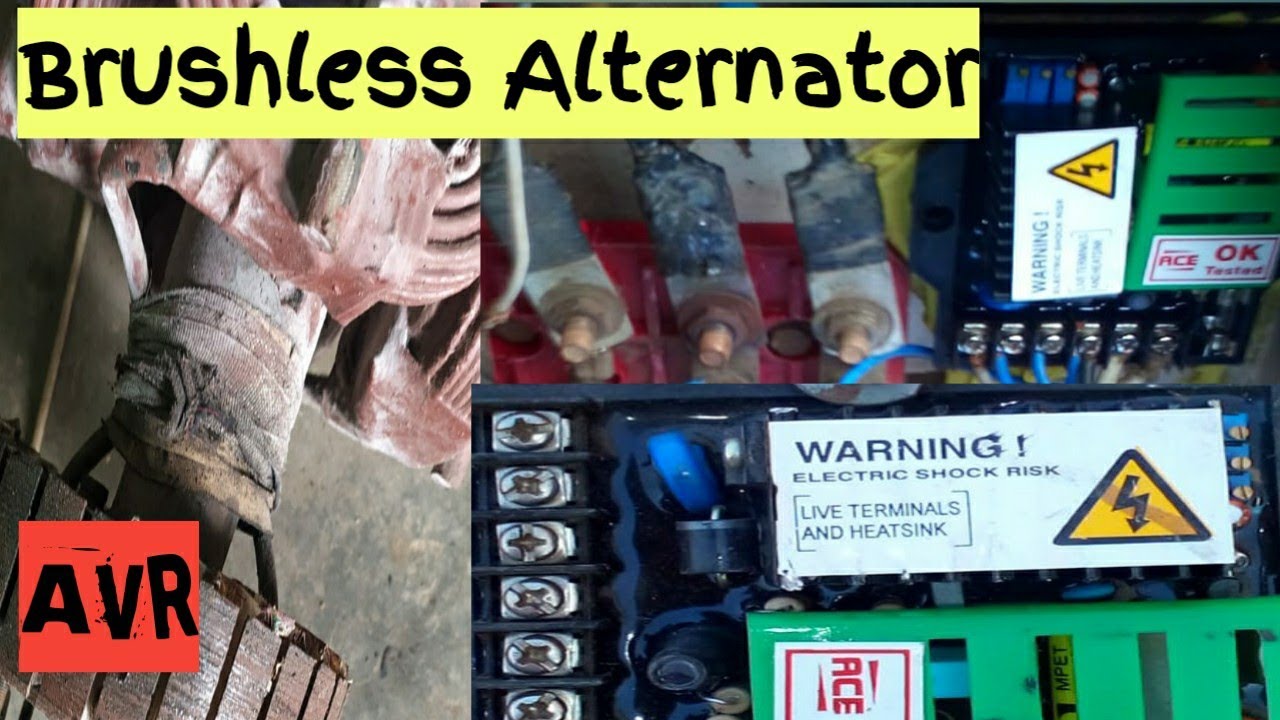 Crompton Generator Brushless Alternator Connection 3 Phase in hindi