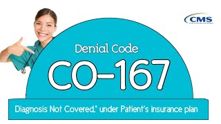 Ch# 6 - What is CO167 denial | Diagnosis is not covered under the patient's plan