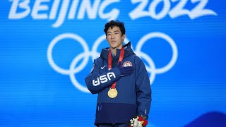 Famous Nathan CHEN OG Mens Singles Gold Medal Cermony Wealth