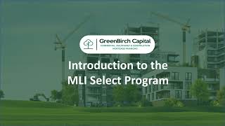 Introduction to CMHC's MLI Select Program