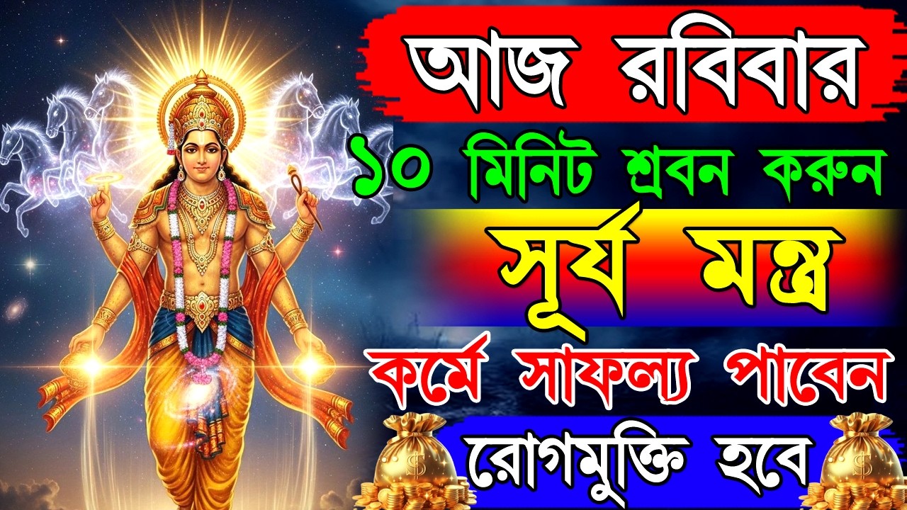 রোগ, দারিদ্র্য ও বাধা নাশকারী শক্তিশালী সূর্য মন্ত্র | স্বাস্থ্য ও সাফল্যের আশীর্বাদ | Surya Mantra