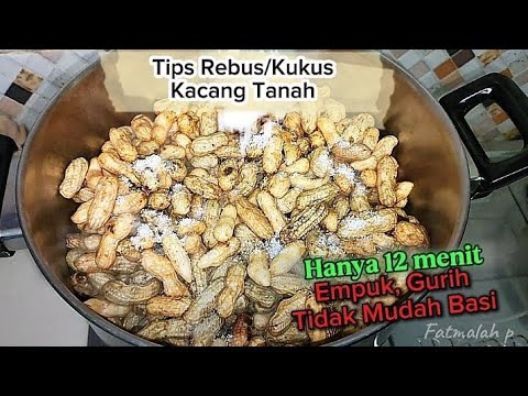 Cara Membuat Kacang Tanah Kukus