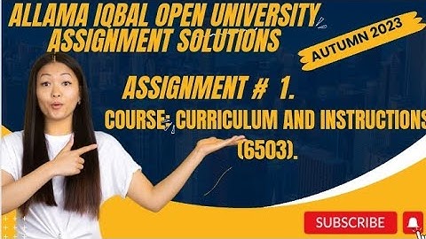 code 6503|AIOU SOLVED ASSIGNMENT#1|Aiou|Autumn 2023|Curriculum and instructions  |M.A, M.ed|#2023