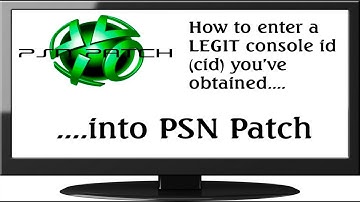 PS3 Tutorial - How to enter and spoof console id (cid) using PSN Patch