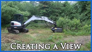 Flail Mowing Around a Pond