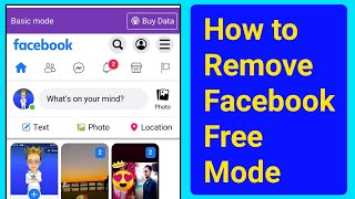 How to Remove Free Mode on Facebook ।Turn off Basic Mode on Facebook।Turn off Facebook Free Mode