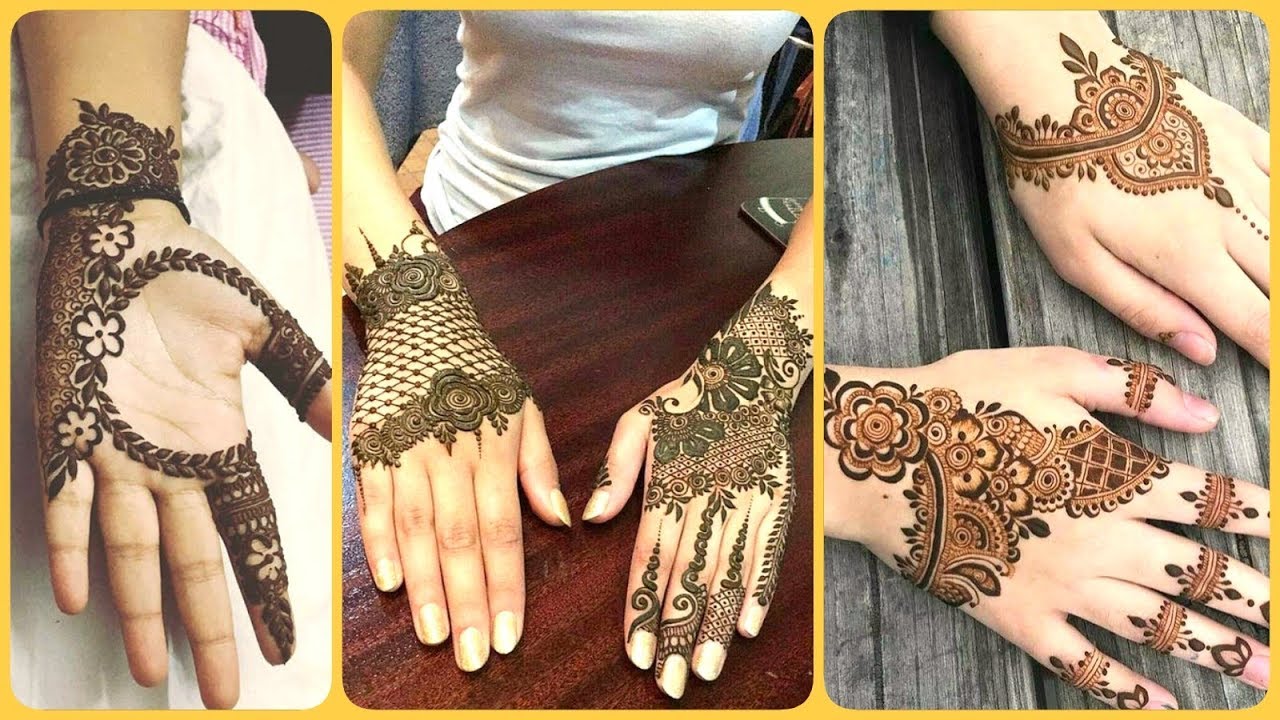 Top Beautiful Simple Stylish Easy Mehndi Designs For Girls On This