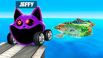 Jeffy Jumps SMILING CRITTERS Cars Across ENTIRE MAP in GTA 5!