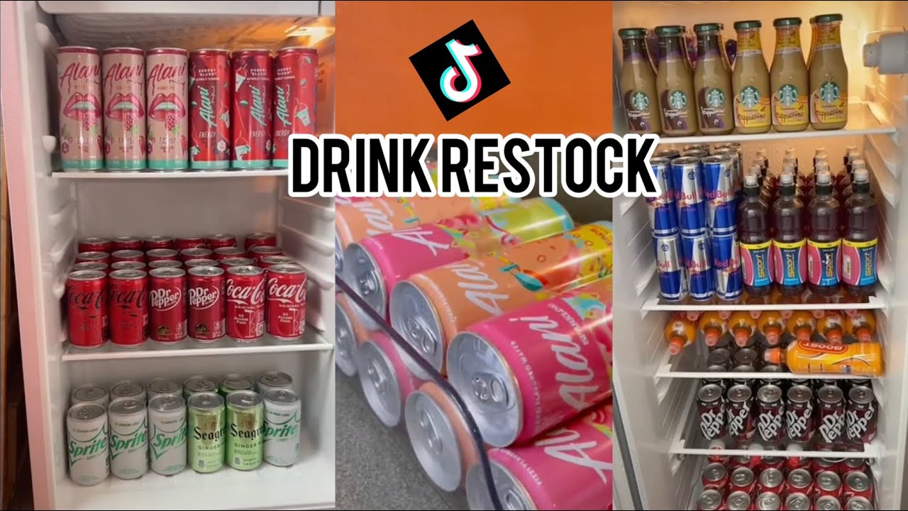 Drink Restocking and Organising fridge TikTok Compilation 😋 YouTube