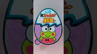 💸Paper diy💸DIY Kinderjoy : Sanrio Keroppi 3D Paper Craft #diy #asmr #craft #unboxing #sanrio  #art
