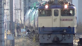 EF65 2083+タキ 臨8685レ 大宮駅通過