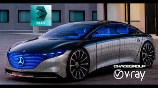 Mercedes-Benz Vision EQS 3Ds Max Моделирование часть 1