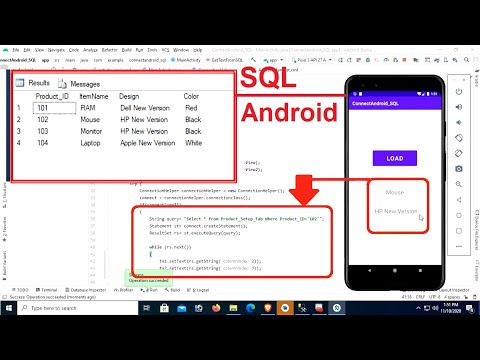 Android Tutorial | How To Connect Android Studio With SQL Server Database | swift learn