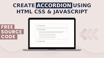 Create Animated Accordion using HTML CSS & JavaScript in Hindi 2022