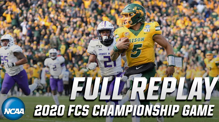 North Dakota State vs. James Madison: 2020 FCS championship game | FULL REPLAY
