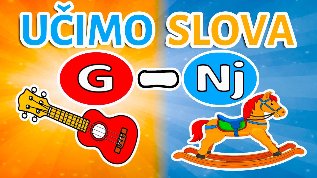 Učimo slova G–NJ 🔤🐾 | Abeceda za Djecu | Pepi TV Učimo Abecedu