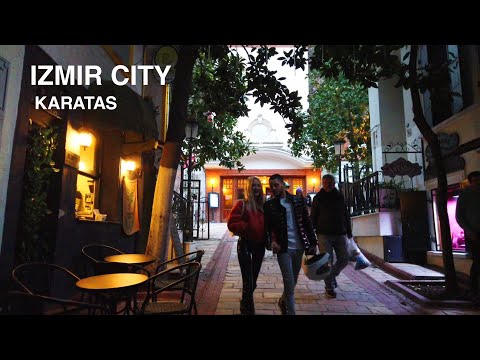 Izmir 4K Walking Tour - Konak Karataş Neighborhood | 🇹🇷 Turkey 2021