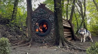 Building a hut in the wolf’s lair: a secret shelter hidden in the forest