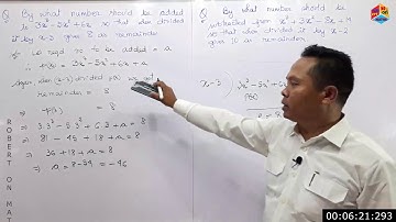 MATHS X 2013B POLYNOMIALS WHAT MUST BE ADDED, SUBTRACTED TO,FROM A POLY SO THAT IT GIVES A REMAINDER
