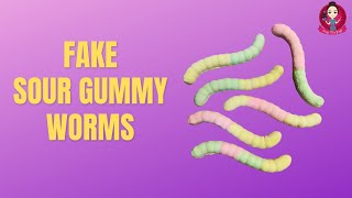 Fake Sour Gummy Worms