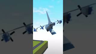 Dropping cargo in an c-130 #roblox #planes #planecrazy