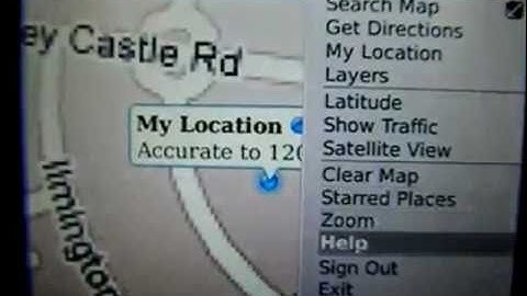 Blackberry App Review - Google Maps 04 - Latitude