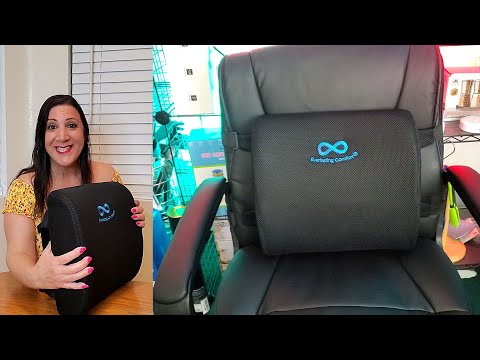 Relieve Back Pain & Stay Comfortable While Driving - Mesh Ventilate Lumbar  Support Cushion For Car Seats & Office Chairs