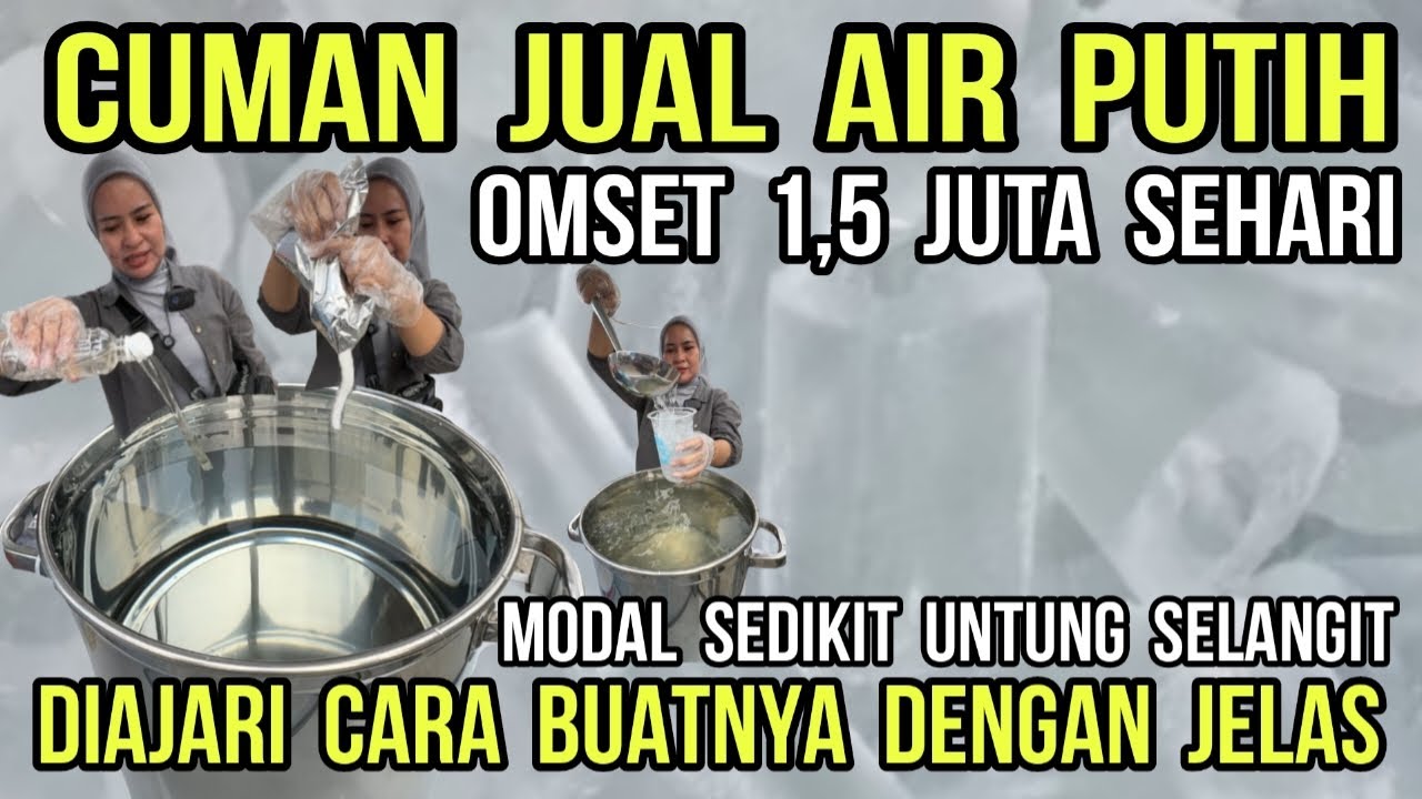 IDE USAHA ES TERBARU UNTUNG BANYAK!  MINUMAN VIRAL KEKINIAN OMSET SEHARI 1,5 JUTA SEHARI MAGIC WATER
