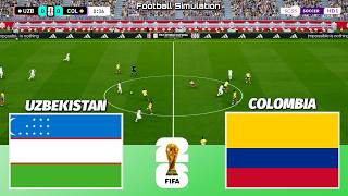 🔴 LIVE | Uzbekistan vs Colombia - FIFA World Cup 2026 | PES 21 Simulation screenshot 3