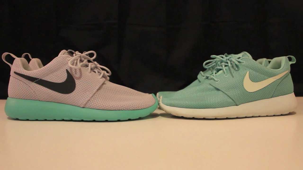 Comparison: Nike Roshe Run - Calypso vs. Tropical Twist