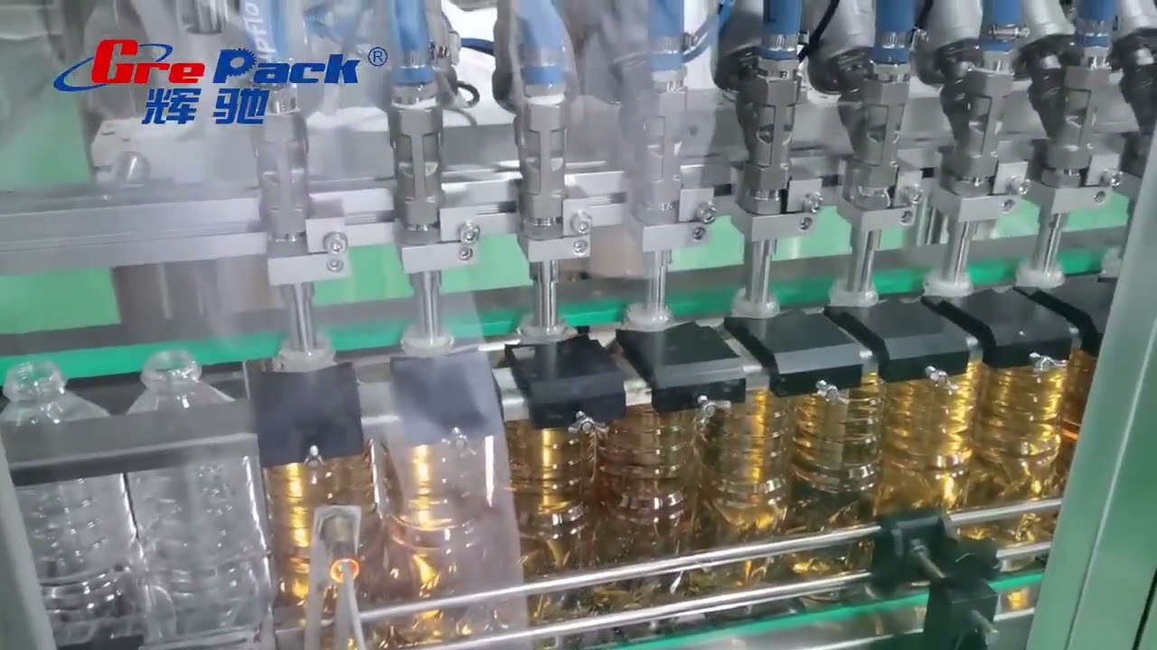 Linear cooking oil palm oil vegetable oil sunflower oil bottle filling machine