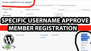 How to Grant User / Username Access to Approve Member Registrations in Ultimate Member WordPress