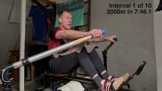 BIOROWER Rowing: 10x2000m, fast (for me) - 20260415