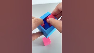 Put three pieces into the box, simple or impossible?#Puzzles #IQ #iqtest