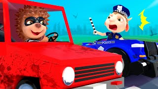 Little Cop Chasing A Thief & Police Episodes | Funny Cartoon For Kids | Dolly And Friends 3D