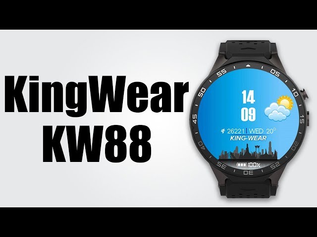 KingWear KW88 - 1.39 inch / Android 5.1 /  512MB RAM + 4GB ROM / GPS Gravity Sensor Pedometer