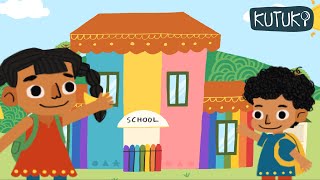 Kutu And Ki Go To School For The First Time First Day At Preschool Kutuki