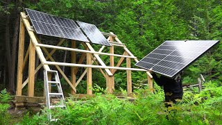 Off Grid Solar System Install for Cold Climates- Start to Finish!  / Ep96 / Outsider Cabin Build