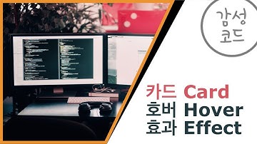 [코딩][디자인][웹][개발] 카드 호버 효과!! HTML & CSS 배우기