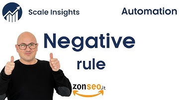 07 Scale Insights: Automation - Negative rule | Tutorial Italiano