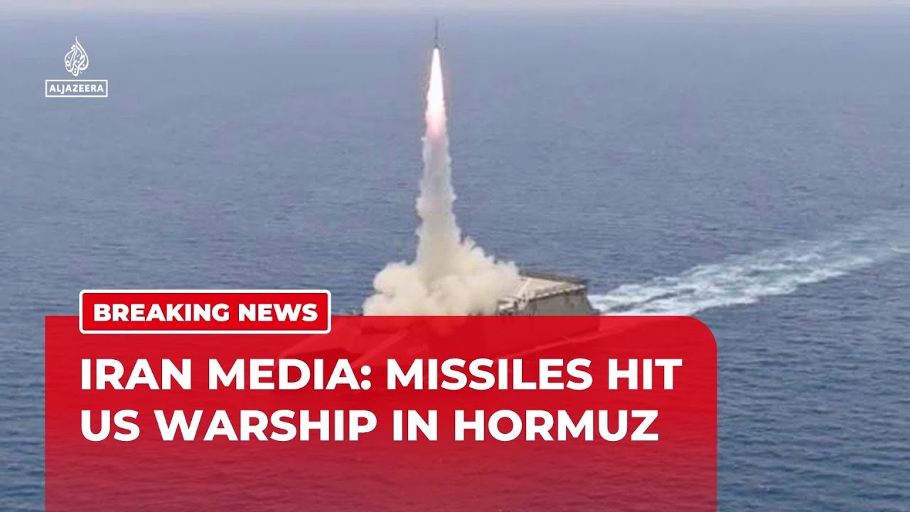 ⁣Iranian media says 2 missiles hit US warship in Hormuz after ignoring warnings